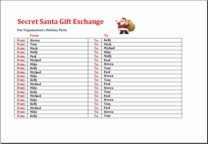 Free Secret Santa Flyer Templates Inspirational Santa Wish List Template Invitation Template