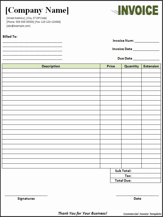 Free Service Invoice Template Download Elegant Free Invoice Template Sample Invoice format