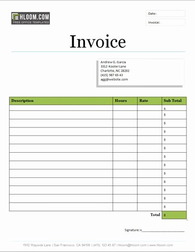 Free Service Invoice Template Download New Words Invoice Template and Templates On Pinterest