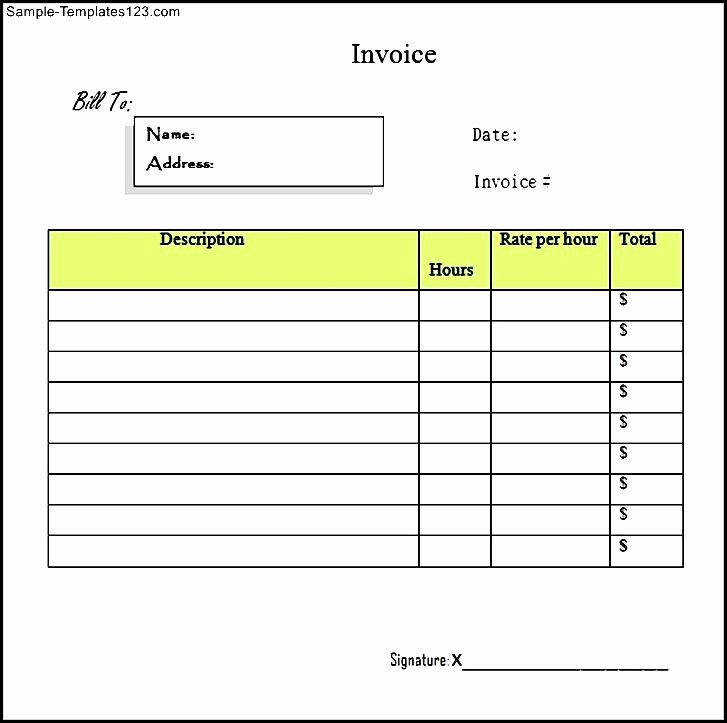 Free Service Invoice Template Download Unique Free Printable Service Invoice Template Denryokufo