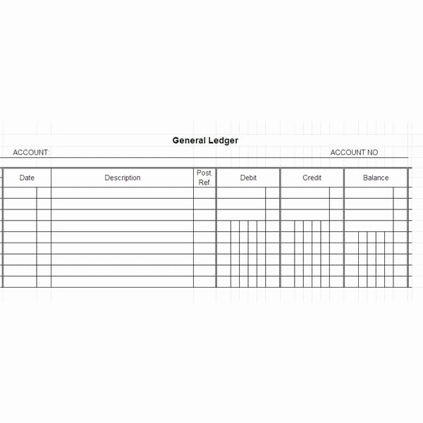 Free Small Business Ledger Template Lovely 5 General Ledger Templates Word Excel Pdf Templates