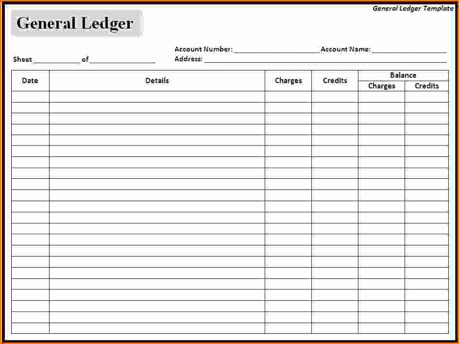Free Small Business Ledger Template Luxury General Ledger Template
