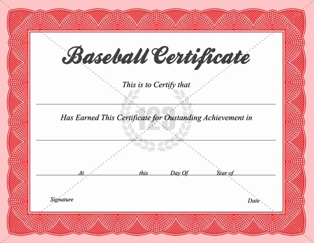 Free softball Certificates to Print Awesome Baseball Certificate Templates Baseball Award Certificate