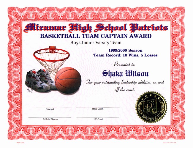 Free softball Certificates to Print Unique Basketball Award Templates software Free Download