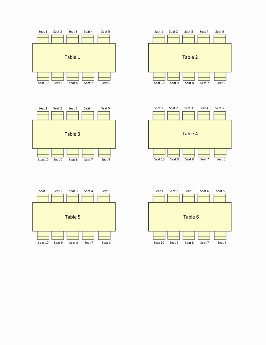 Free Table Seating Chart Template Best Of 40 Great Seating Chart Templates Wedding Classroom More