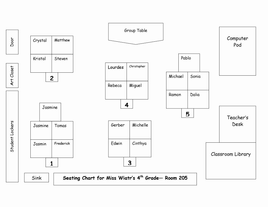 Free Table Seating Chart Template Fresh 40 Great Seating Chart Templates Wedding Classroom More