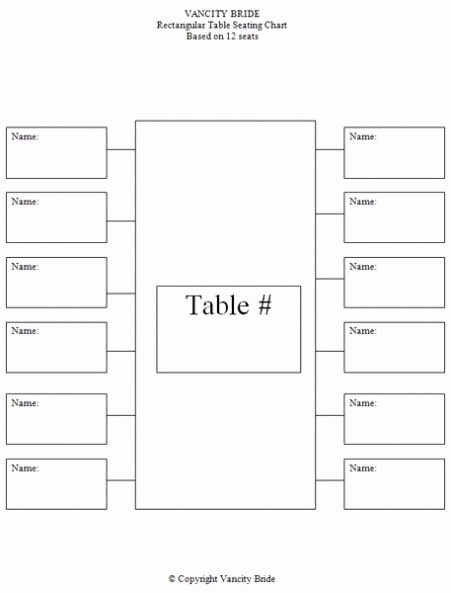 Free Table Seating Chart Template New Free Individual Table Seating Charts