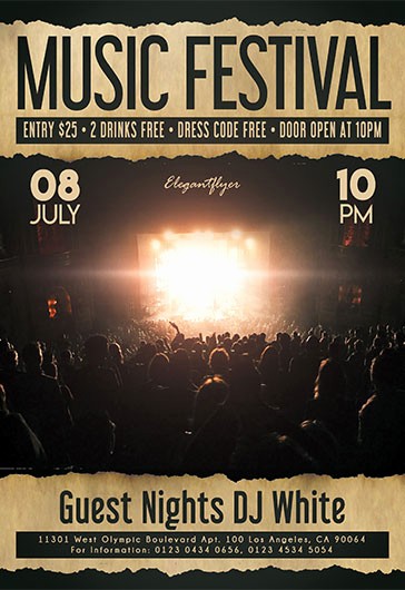 Free Talent Show Flyer Template Beautiful Talent Show – Free Flyer Psd Template – by Elegantflyer