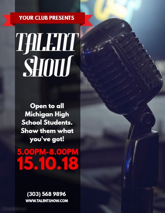 Free Talent Show Flyer Templates Awesome Talent Show Flyer Template