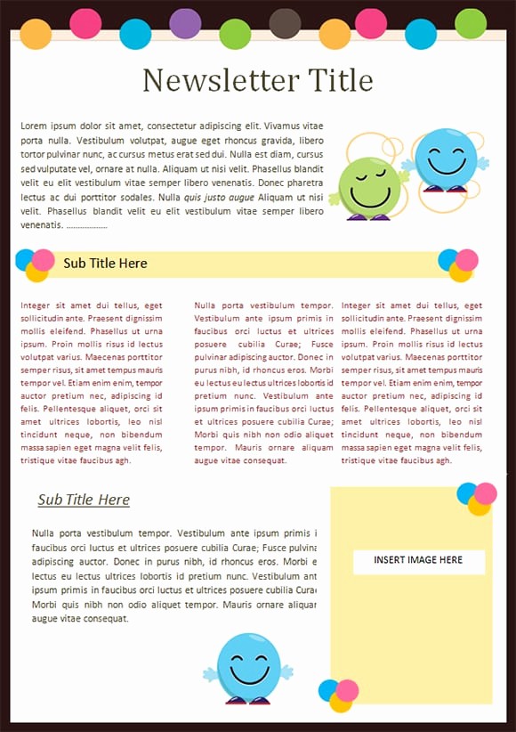 Free Teacher Newsletter Templates Word Inspirational Kindergarten Newsletter Templates Free formats Excel Word