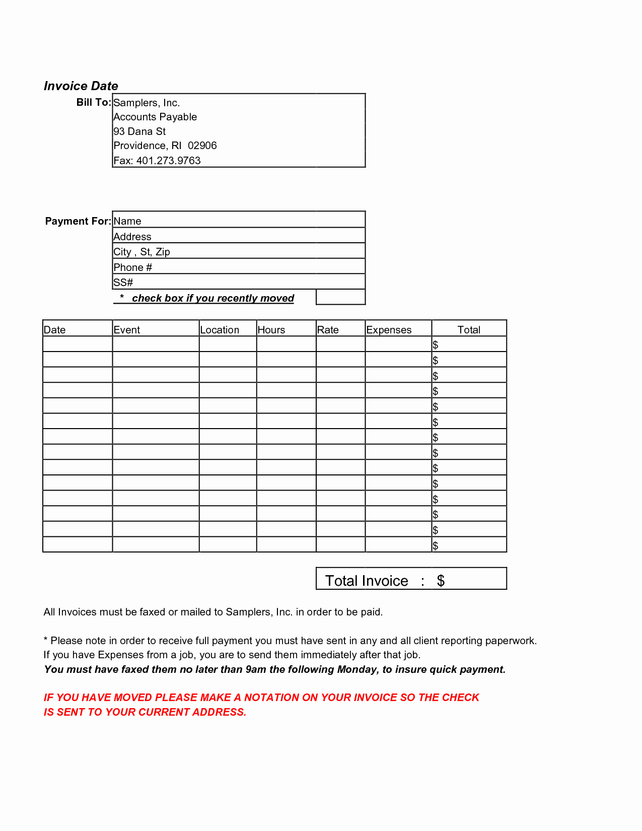 Free Templates for Billing Invoices Inspirational Independent Contractor Invoice Template Free