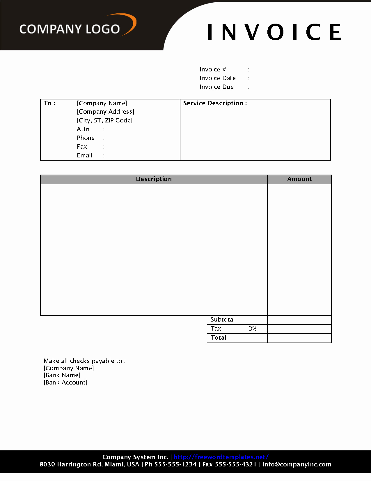 Free Templates for Billing Invoices Lovely Free Download Invoice Template