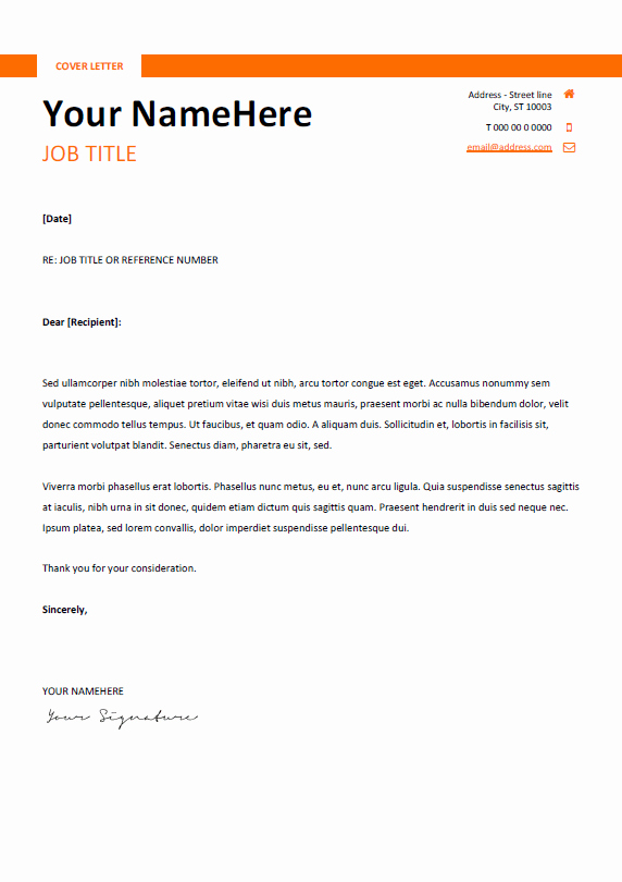 Free Templates for Cover Letters Luxury Montjuic Clean and Simple Resume Template