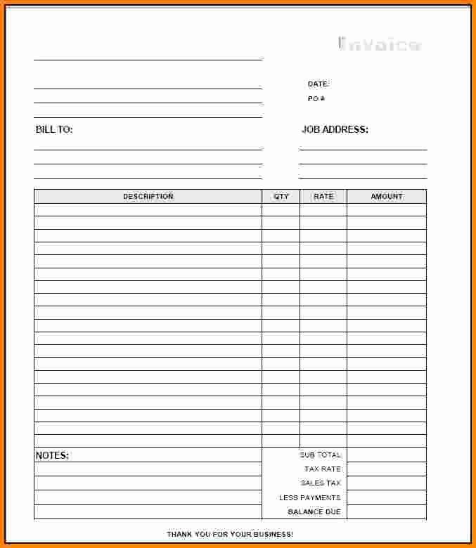 Free Templates for Invoices Printable Best Of Blank Invoice Template Free Pdf Denryokufo