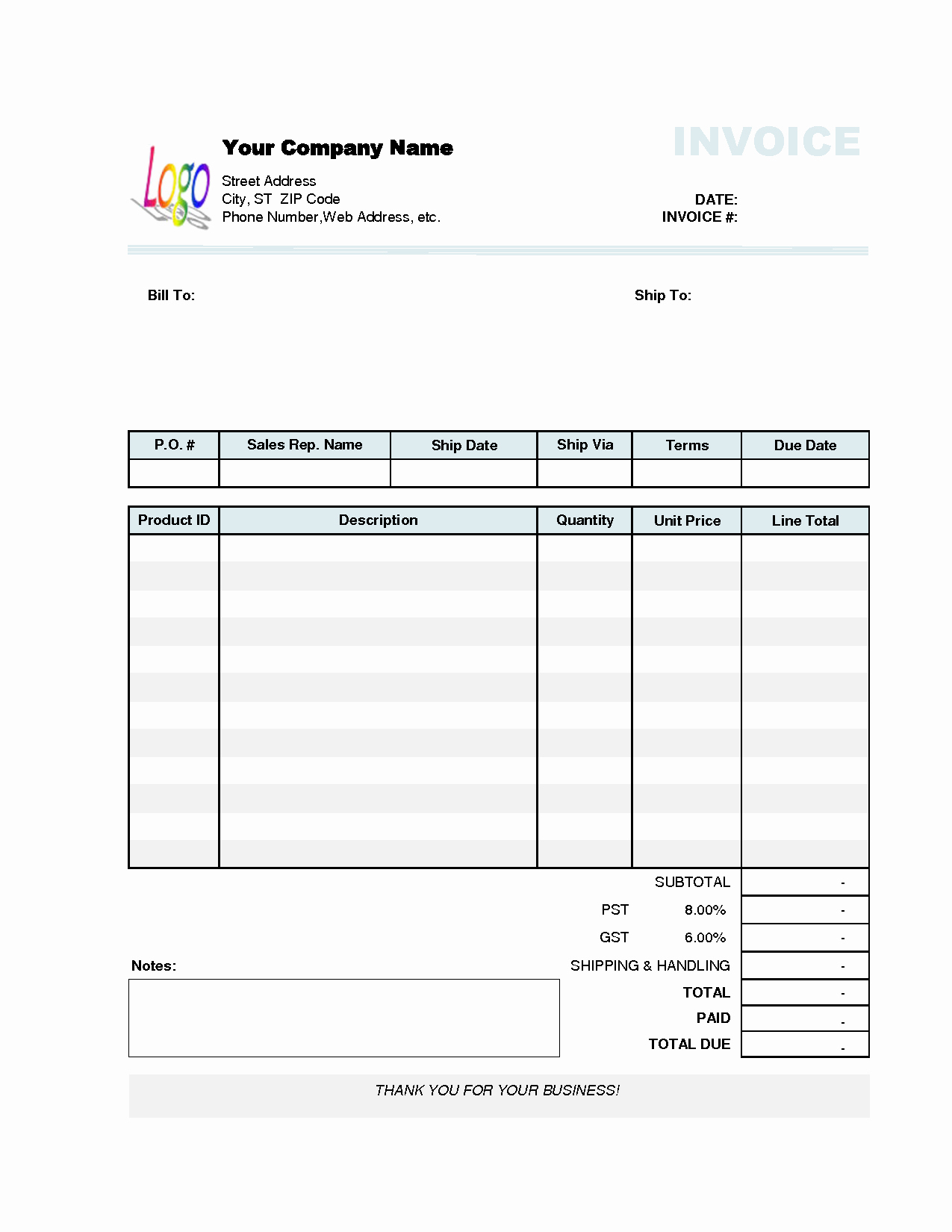 Free Templates for Invoices Printable Elegant Best S Of Fill In and Print Invoices Free Printable