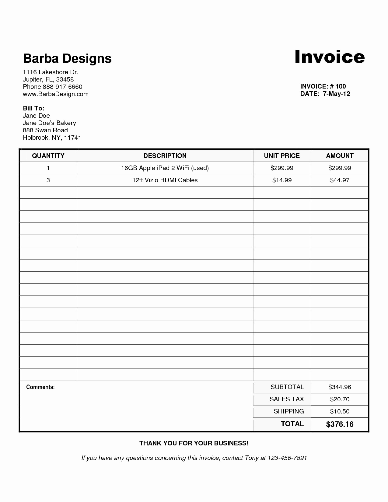 Free Templates for Invoices Printable Inspirational Invoice Free Template Invoice Template Ideas