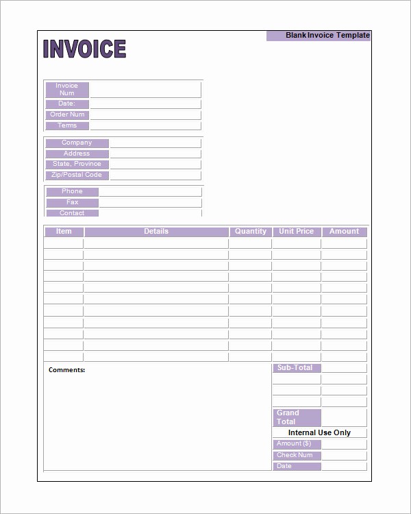 Free Templates for Invoices Printable Luxury Printable Invoice Template