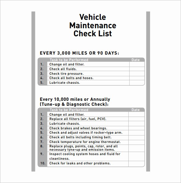 Free Vehicle Maintenance Log Pdf Beautiful Vehicle Maintenance Schedule Template Excel