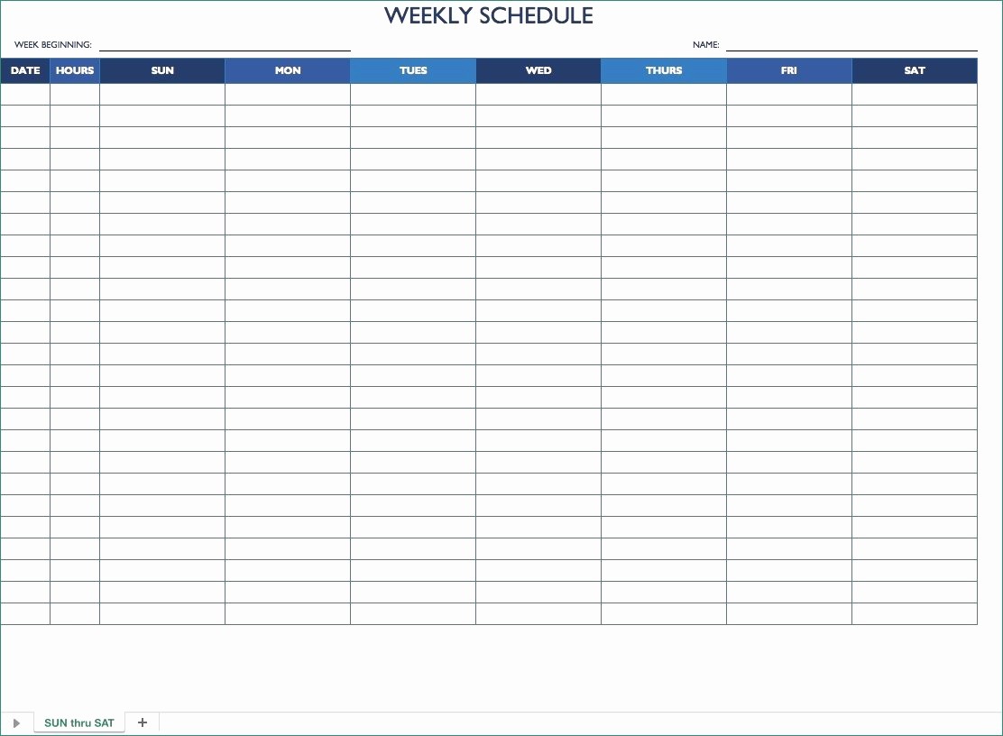 Free Weekly Work Schedule Template Inspirational Work Schedule Templates Free Qualified Work Schedule