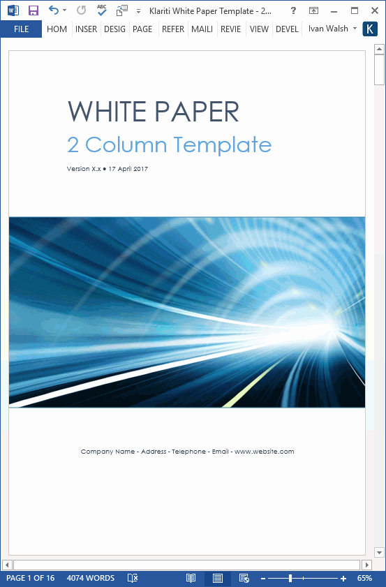 Free White Paper Template Word Awesome White Papers – Ms Word Templates &amp; Free Tutorials