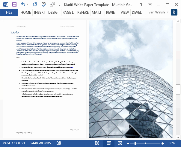 Free White Paper Template Word Best Of White Papers – Ms Word Templates &amp; Free Tutorials