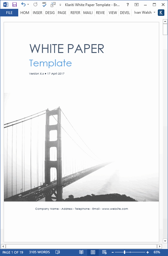 Free White Paper Template Word Inspirational White Papers – Ms Word Templates &amp; Free Tutorials