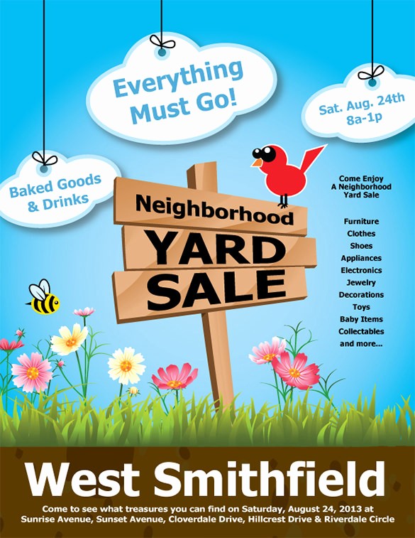 Free Yard Sale Signs Templates Best Of 21 Best Yard Sale Flyer Templates &amp; Psd Word Eps