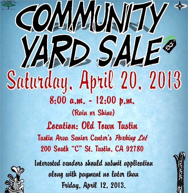Free Yard Sale Signs Templates Lovely 27 Yard Sale Flyer Templates