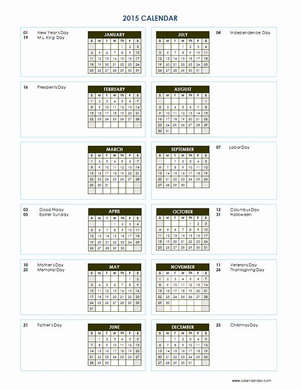 Free Yearly Calendar Templates 2015 Fresh 2015 Yearly Calendar Template 04 Free Printable Templates