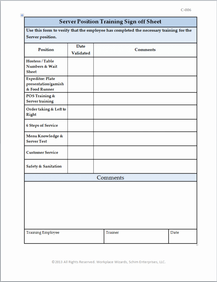 Front Desk Sign In Sheet Lovely Checklist Training Checklist Template