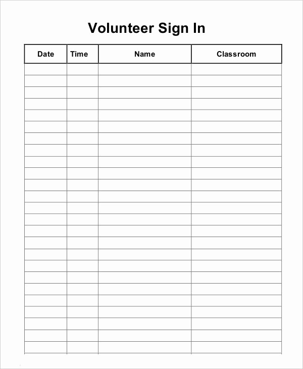 Front Desk Sign In Sheet New Sign In Sheet Template 12 Free Wrd Excel Pdf