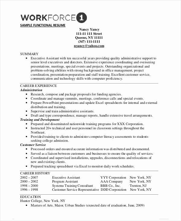 Functional Resume Templates Free Download Best Of 10 Functional Resume Templates Pdf Doc