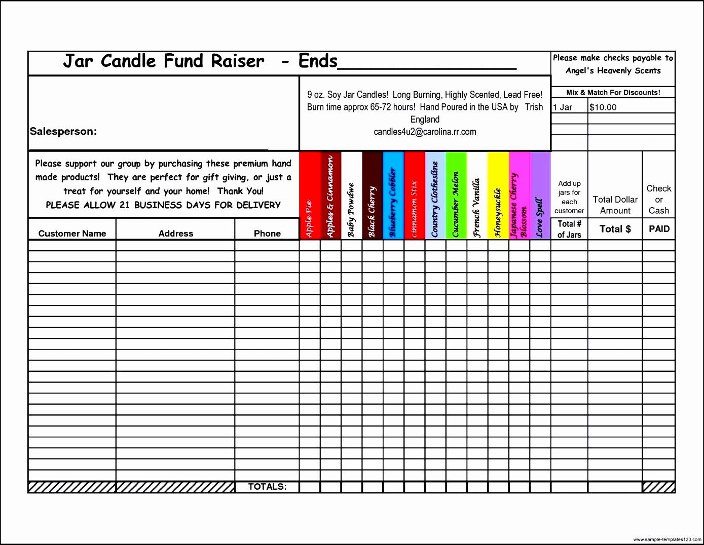 Fundraiser order form Template Excel Inspirational Fundraising forms Templates Free Sample Business Loan