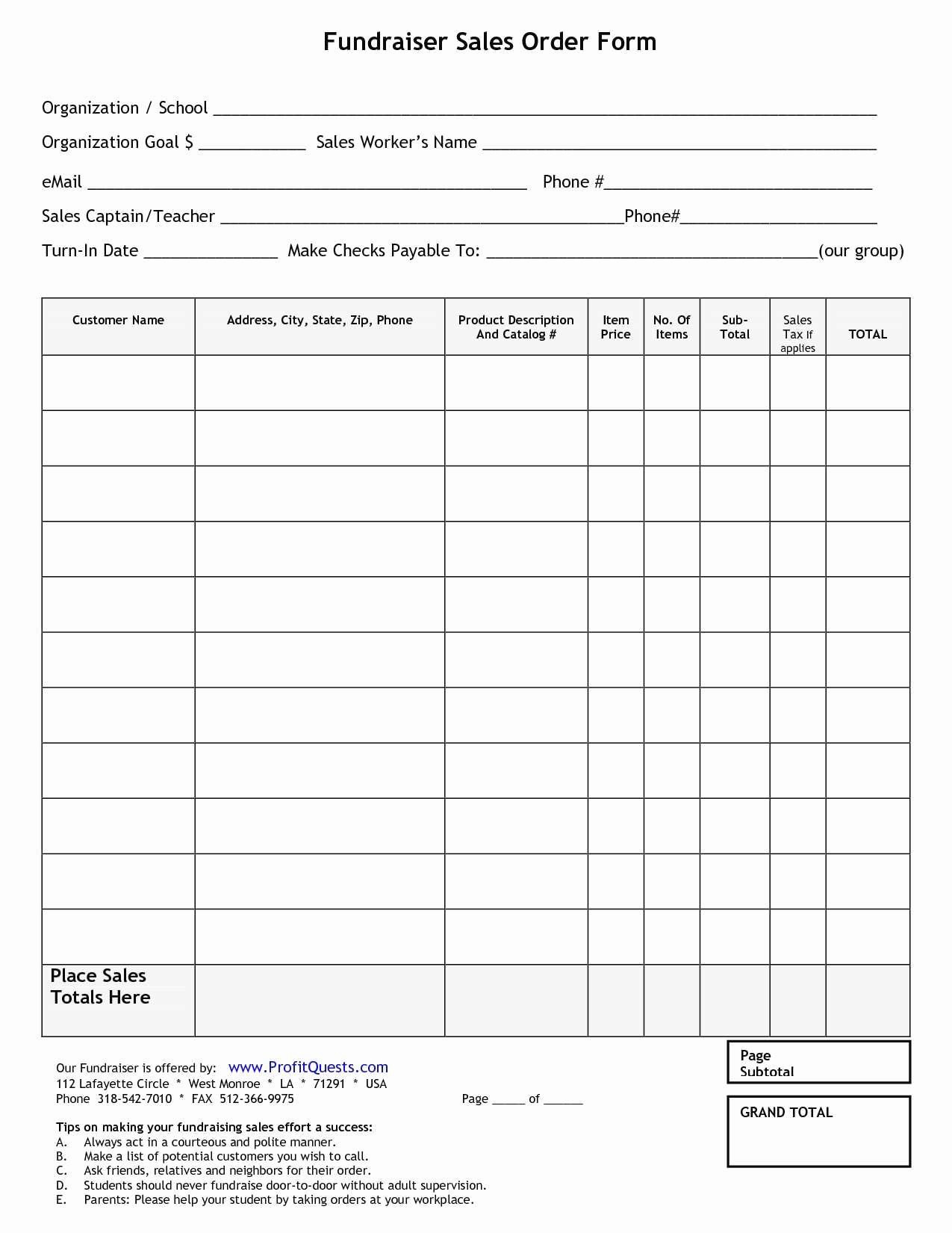 Fundraiser order form Template Excel Unique Unique Excel Data Entry form Template Free Download
