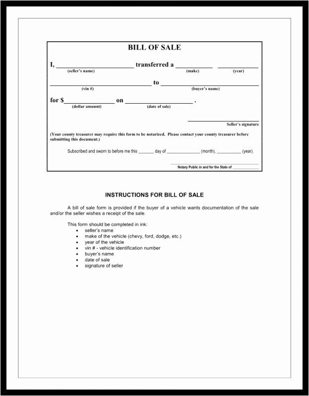 Ga Car Bill Of Sale Awesome Printable Bill Sale form Kansas Sample Customer Service