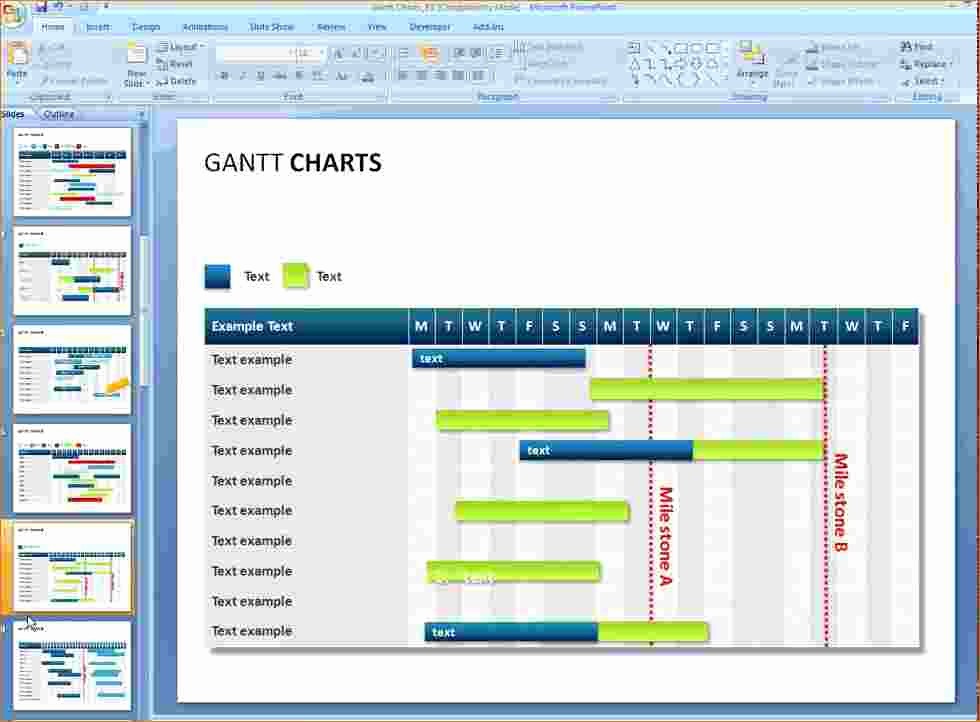 Gantt Chart Powerpoint Template Free New 7 Gantt Chart Powerpoint