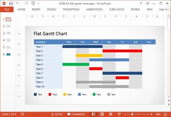 Gantt Chart Powerpoint Template Free Unique Animated Gantt Chart Powerpoint Templates