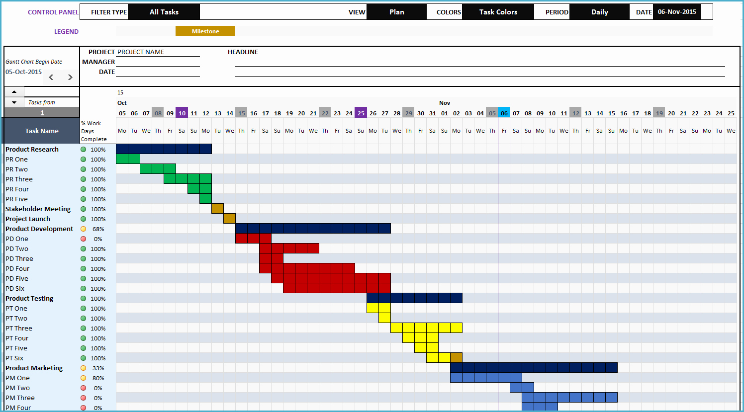 Gantt Chart Template for Excel Best Of Excel Calendar Gantt Chart Template