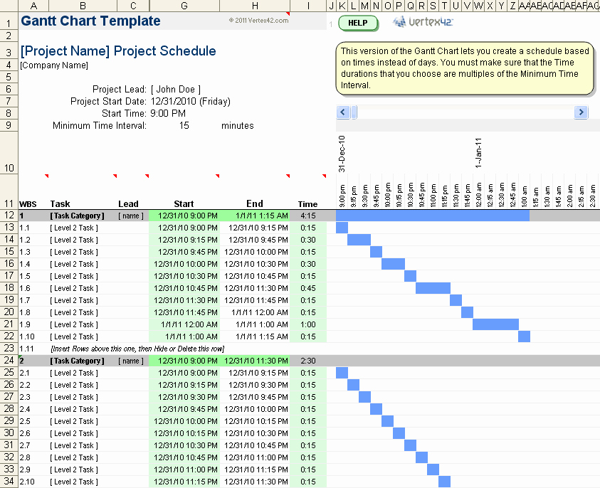 Gantt Chart Template for Excel Inspirational Free Gantt Chart Template for Excel
