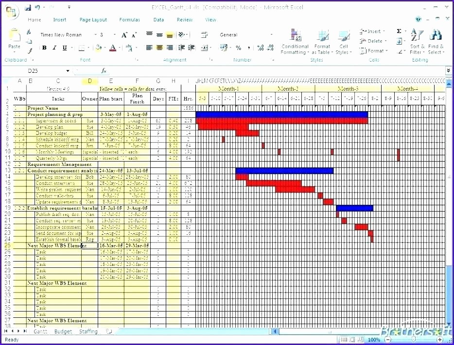 Gantt Chart Template for Excel Lovely How to Create A Gantt Chart Template Using Excel 2007 or