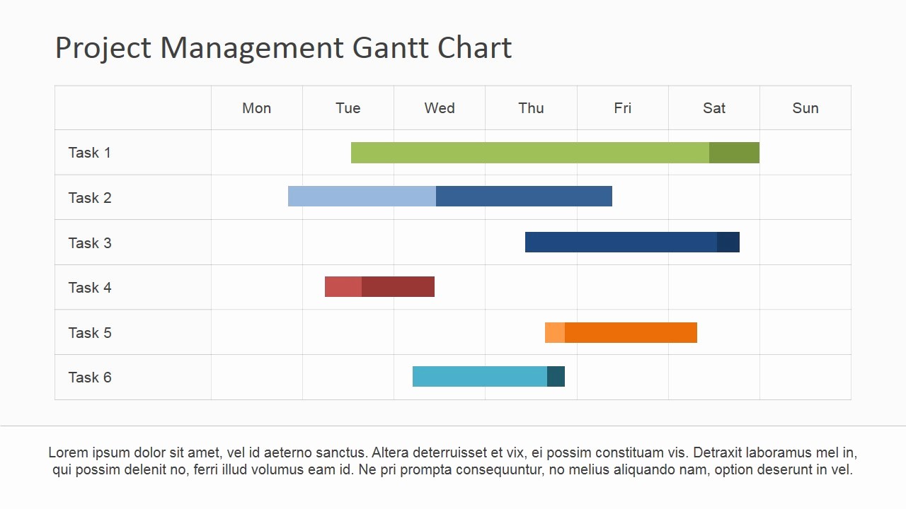 Gantt Chart Template Free Download Awesome Project Management Gantt Chart Powerpoint Template