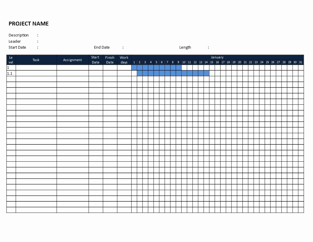 Gantt Chart Template Free Download Unique Microsoft Excel Gantt Chart Template Free Download Example
