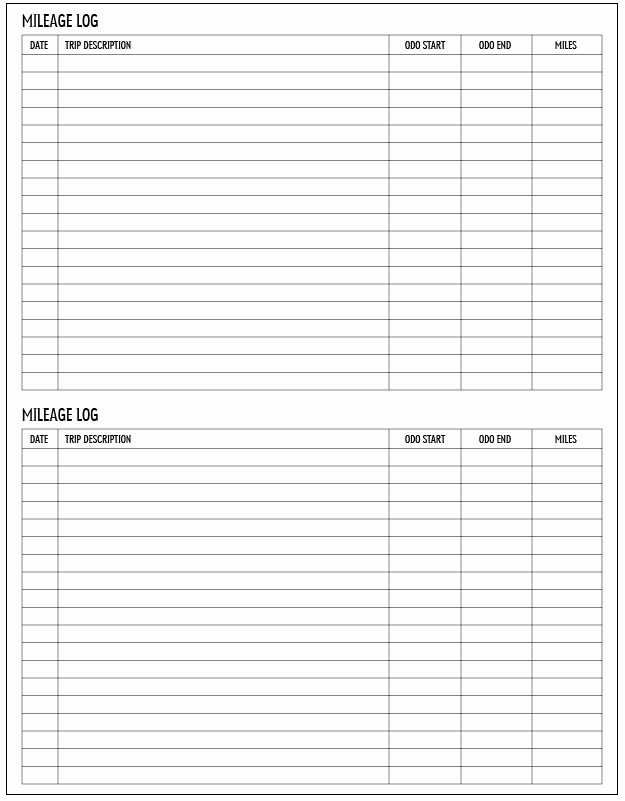 Gas Mileage Log Sheet Free Best Of 10 Excel Mileage Log Templates Excel Templates
