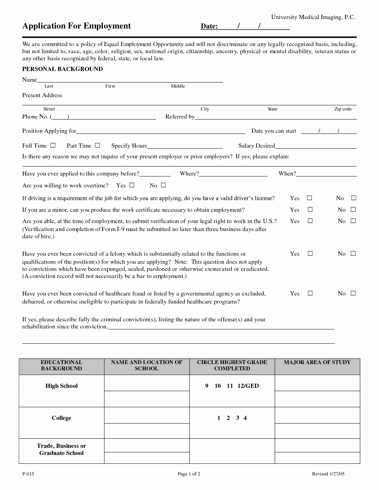 General Application for Employment Template Beautiful Best S Of Employment General Template Job Application