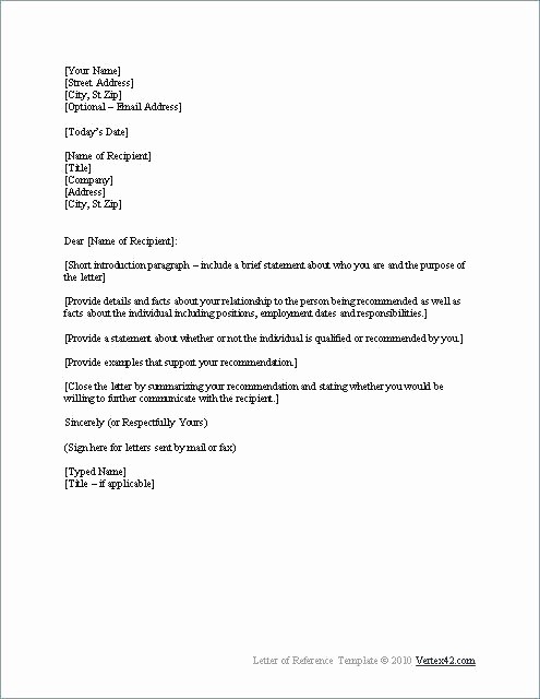 General Recommendation Letter for Employee Unique 8 Reference Letter format for Employee Ideas Collection