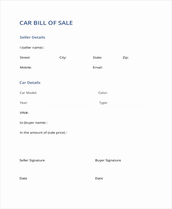 Generic Bill Of Sale Pdf Luxury Generic Bill Of Sale Template 12 Free Word Pdf