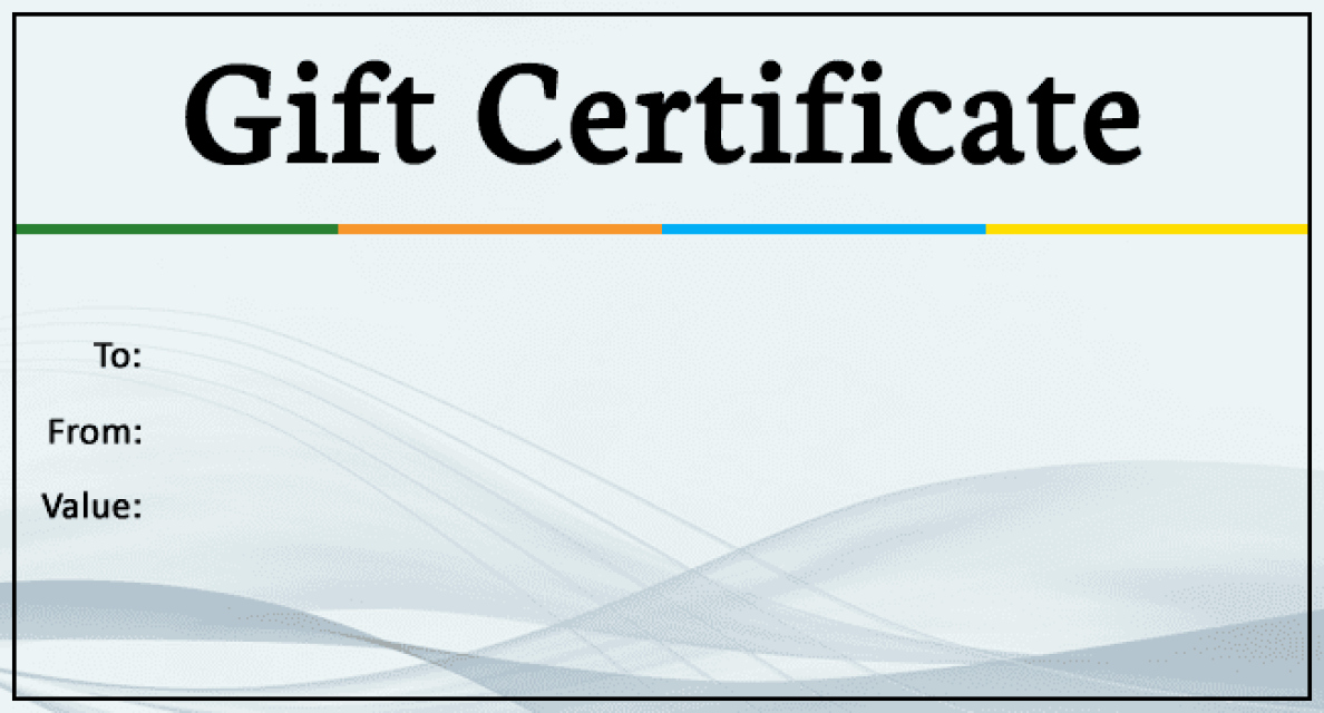Generic Gift Certificate Template Free Beautiful Generic Gift Certificate Gift Ftempo