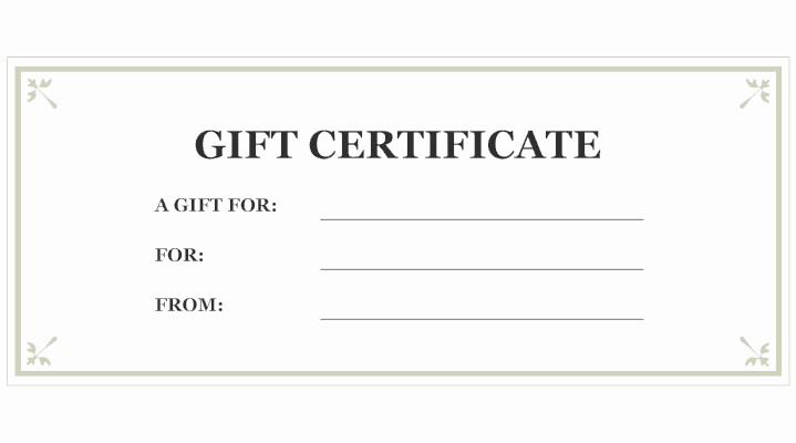 Generic Gift Certificate Template Free Unique Gift Certificate Store Credit Hacker Warehouse