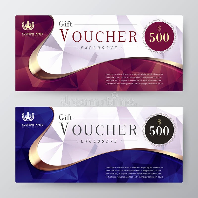 Gift Card Template Free Download New Gift Voucher Template Promotion Card Coupon Design