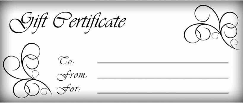 Gift Card Template Free Download Unique T Certificates Templates